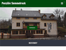 Tablet Screenshot of penzionsemmelrock.sk